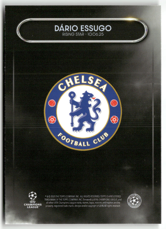 Fußball Dário Essugo 2025-26 Topps UEFA Champions League Summer Signings Chelsea Trading Card Original
