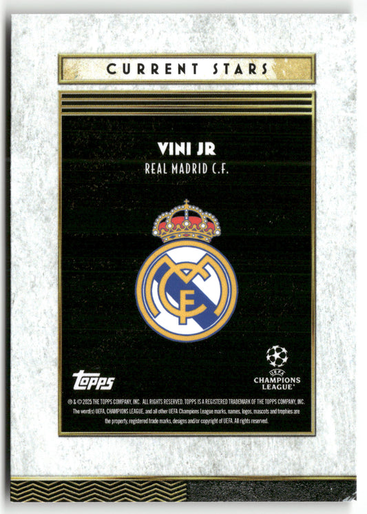 Fußball Vini Jr Topps Deco UEFA Champions League 2024-25 Current Stars Real Madrid C.F. Trading Card Original