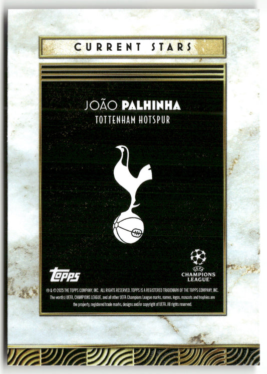 Fußball João Palhinha 2024-25 Topps Deco UEFA Champions League Current Stars Tottenham Hotspur Trading Card Original