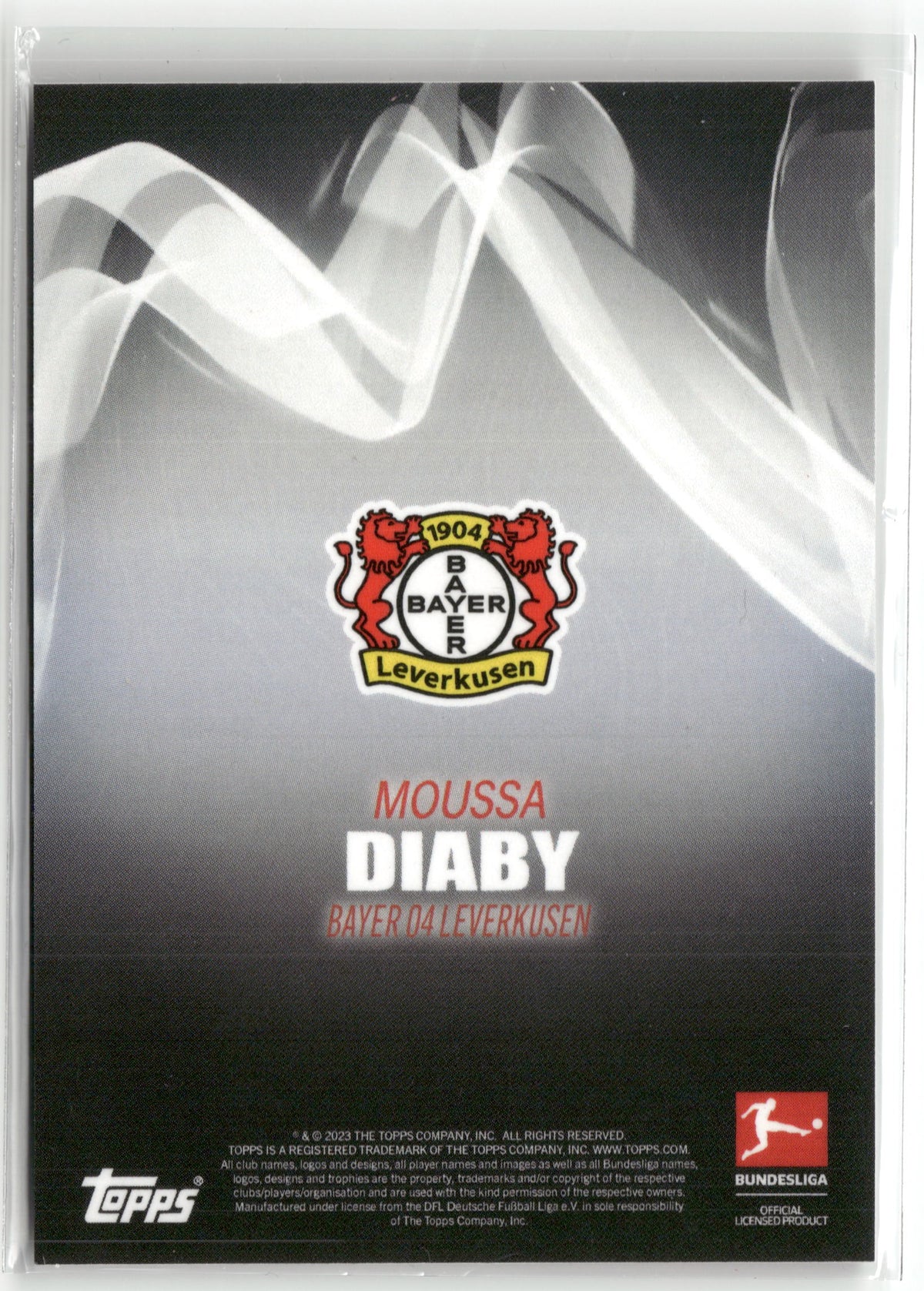 Fußball Moussa Diaby 2023 Topps Bundesliga True Purple Auto /49 Bayer 04 Leverkusen Trading Card Original