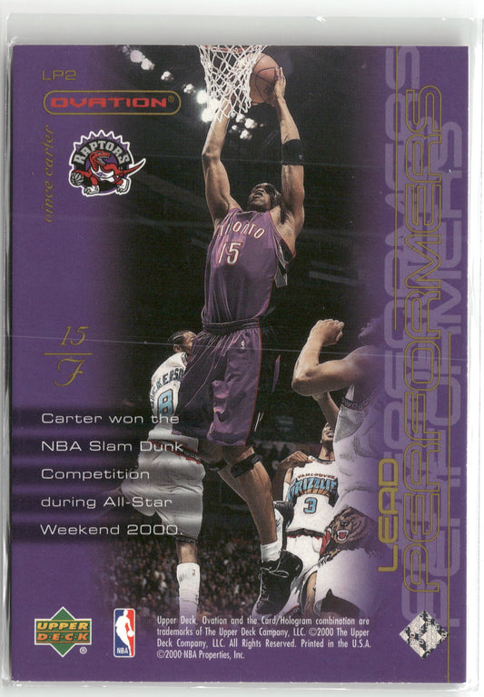 Basketball NBA Vince Carter 2000 Upper Deck Ovation #LP2 Toronto Raptors Trading Card Original