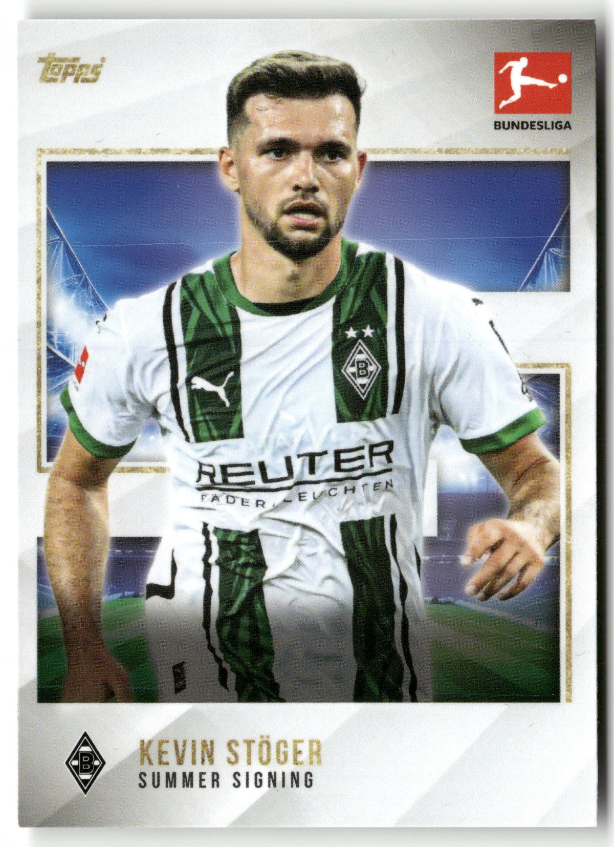 Fußball Kevin Stöger 2024 Topps Bundesliga Summer Signing Borussia Mönchengladbach Trading Card Original