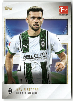 Fußball Kevin Stöger 2024 Topps Bundesliga Summer Signing Borussia Mönchengladbach Trading Card Original