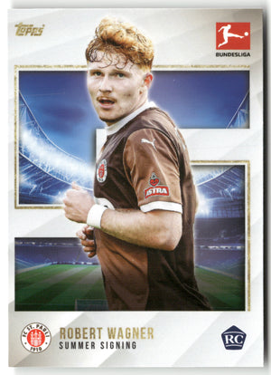 Fußball Robert Wagner 2024-25 Topps Bundesliga Summer Signing FC St. Pauli Rookie Card RC Trading Card Original