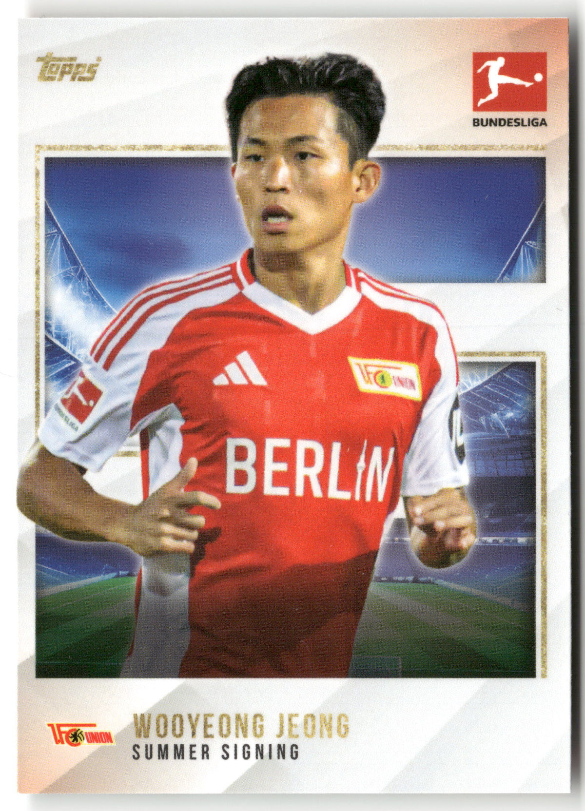 Fußball Wooyeong Jeong 2024 Topps Bundesliga Summer Signings Summer Signing 1. FC Union Berlin Trading Card Original