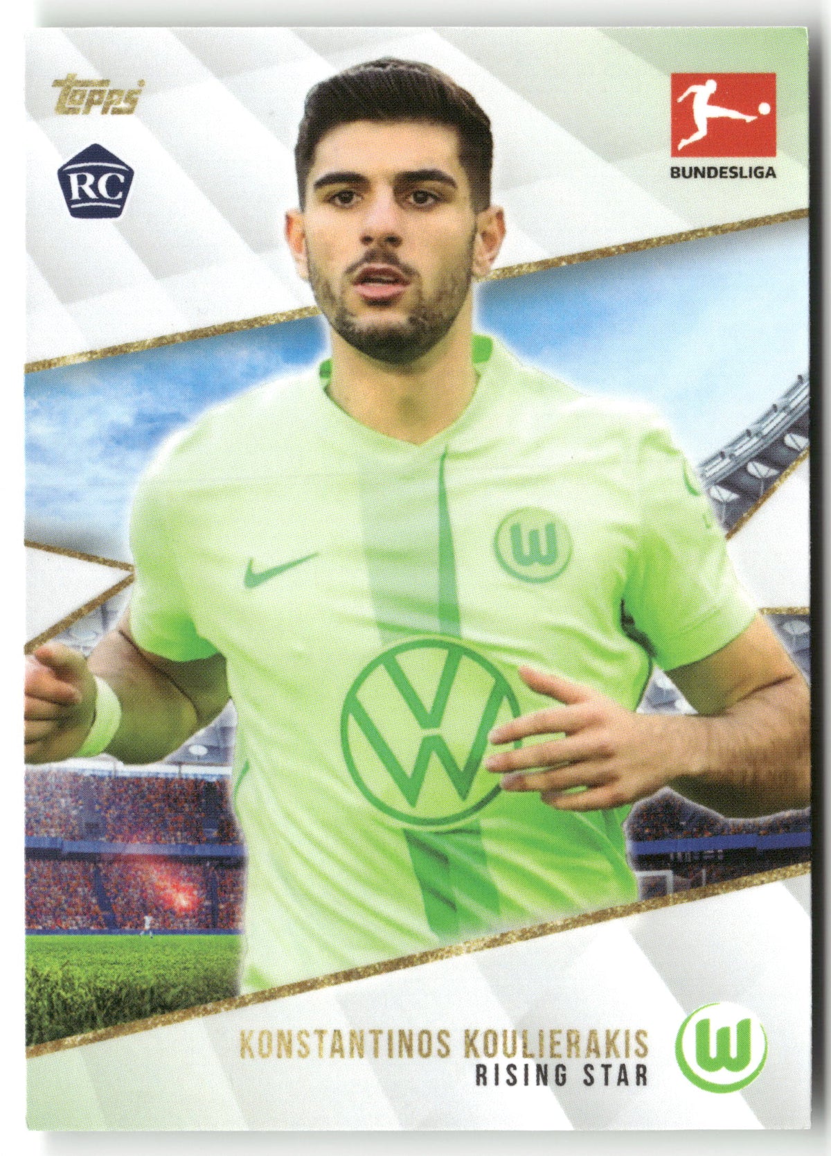 Fußball Konstantinos Koulierakis 2024 Topps Bundesliga Summer Signing VfL Wolfsburg Rookie Card RC Trading Card Original