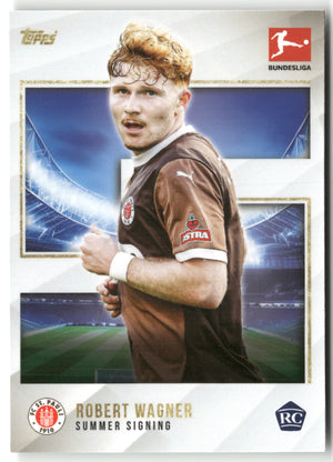 Fußball Robert Wagner 2024-25 Topps Bundesliga Summer Signing FC St. Pauli Rookie Card RC Trading Card Original