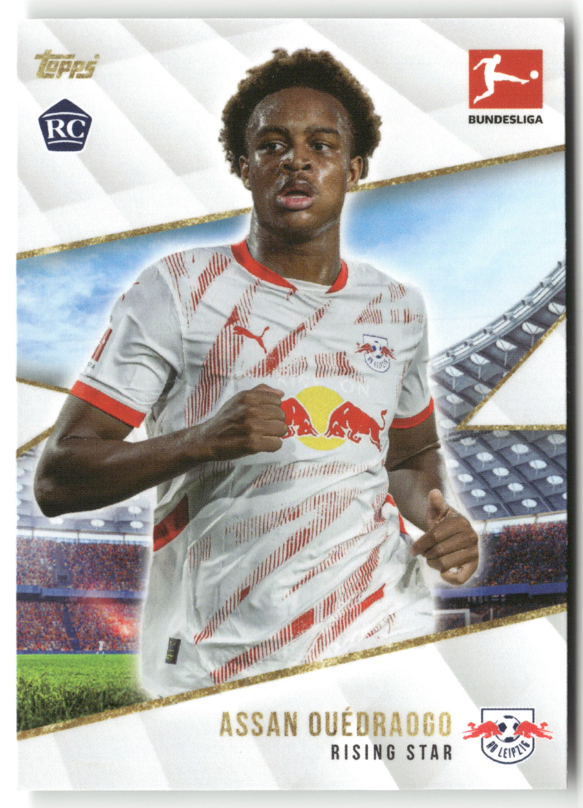 Fußball Assan Ouédraogo 2024 Topps Bundesliga Summer Signing RB Leipzig Rookie Card RC Trading Card Original
