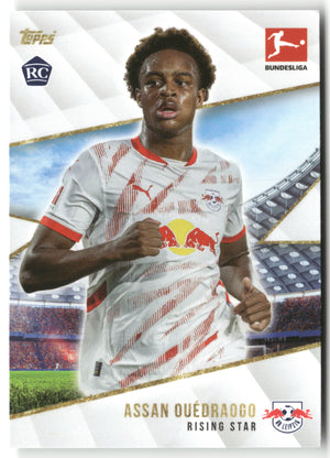 Fußball Assan Ouédraogo 2024 Topps Bundesliga Summer Signing RB Leipzig Rookie Card RC Trading Card Original