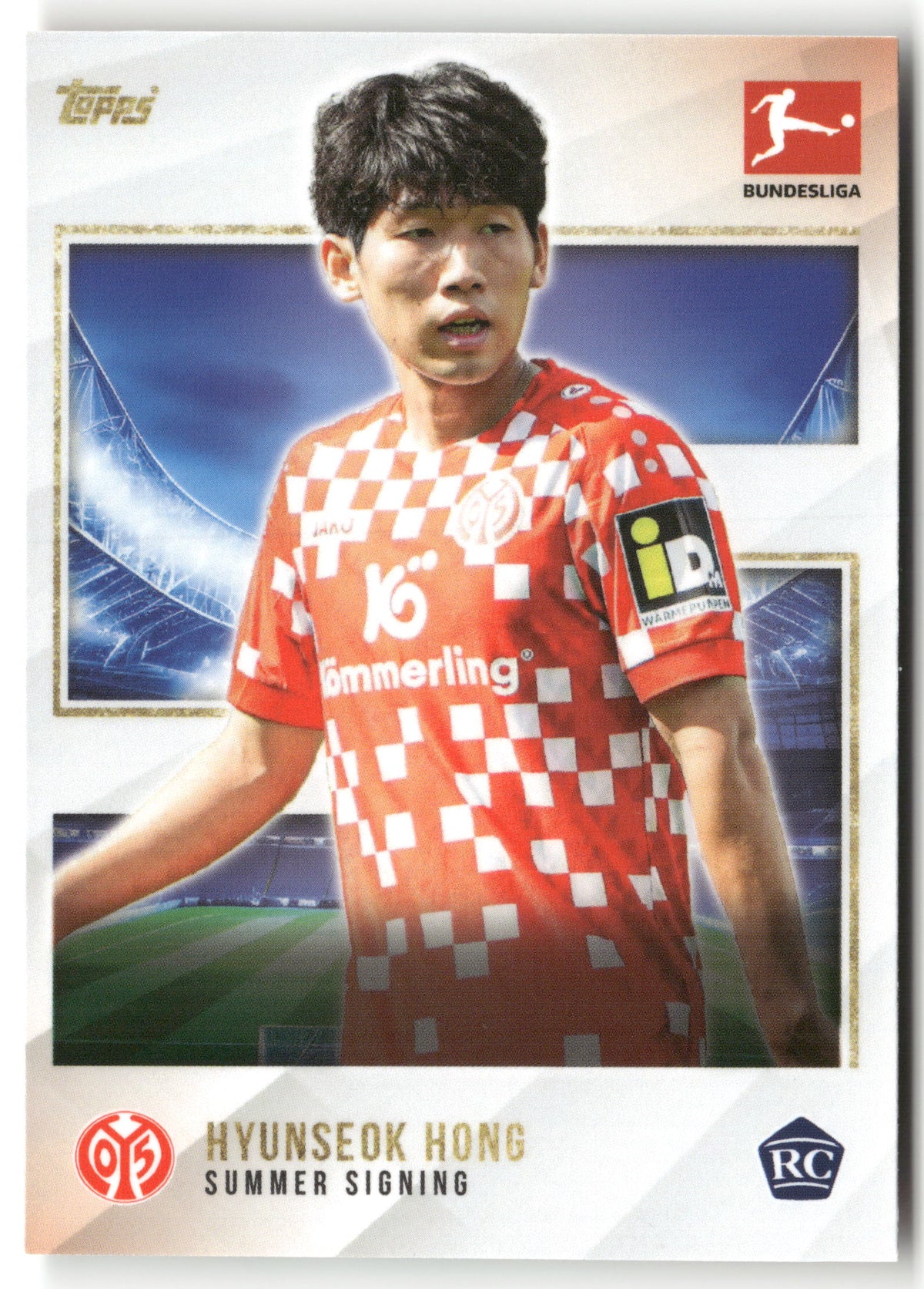 Fußball Hyunseok Hong 2024-25 Topps Bundesliga Summer Signings Summer Signing Mainz 05 Rookie Card RC Trading Card Original