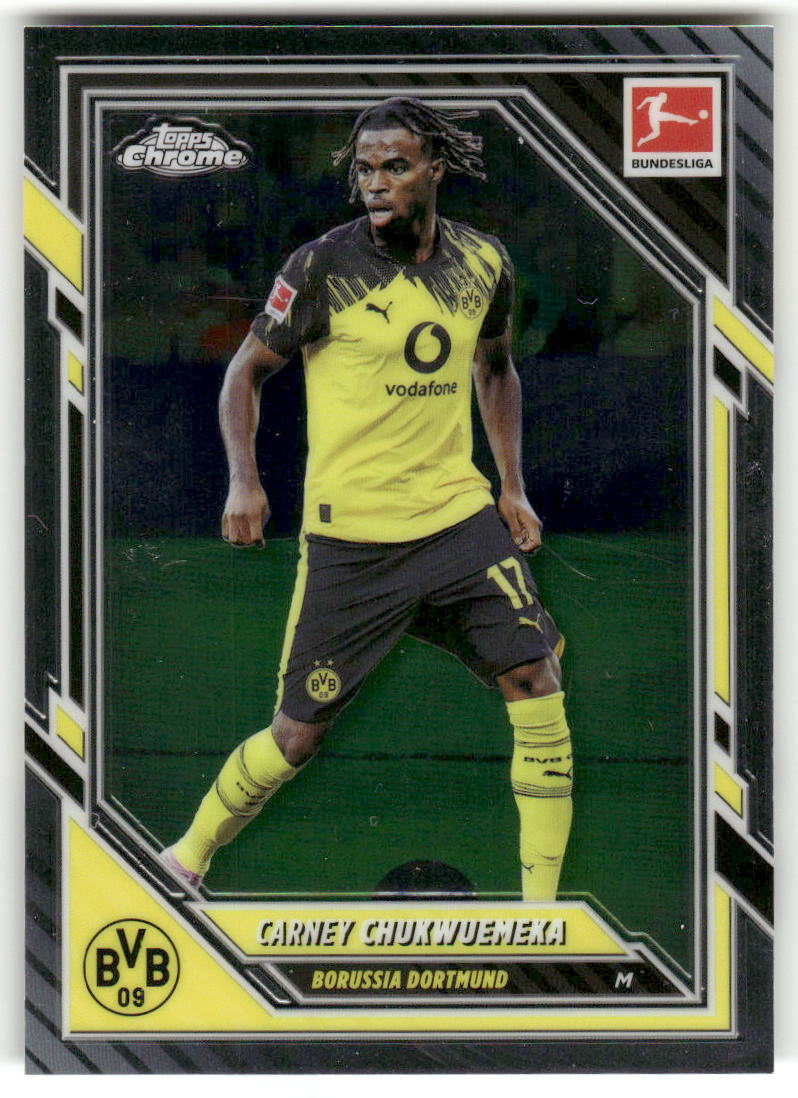 Fußball Carney Chukwuemeka 2025-26 Topps Chrome Bundesliga #21 Borussia Dortmund Trading Card Original