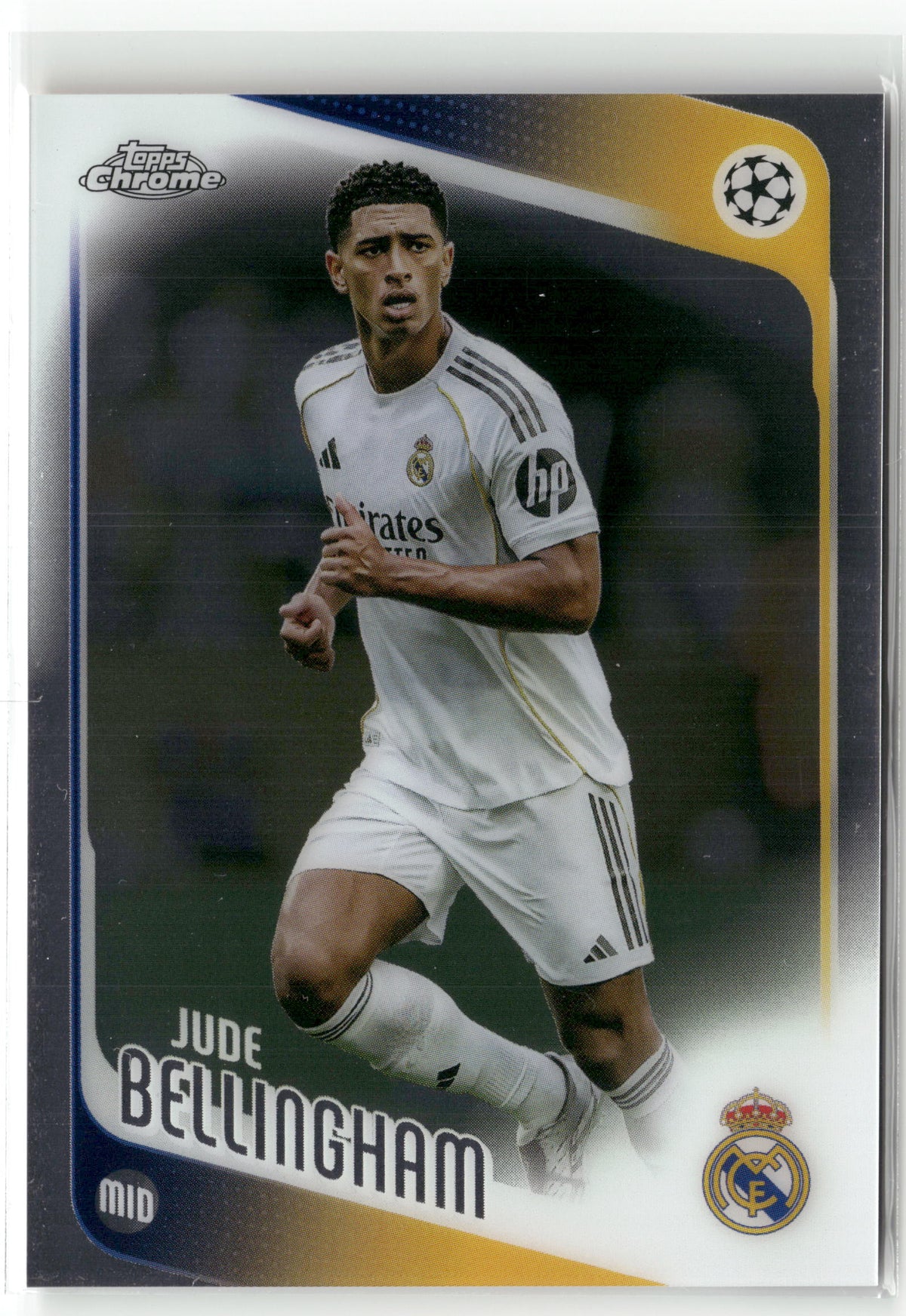 Fußball Jude Bellingham 2025-26 Topps Chrome UEFA Champions League #64 Real Madrid C.F. Trading Card Original