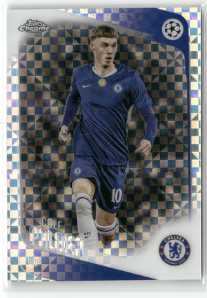 Fußball Cole Palmer 2025-26 Topps Chrome UEFA Champions League #118 X-Fractor Chelsea FC Trading Card Original
