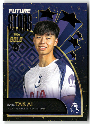 Fußball Kota Takai 2024-25 Topps Gold Premier League Future Stars Tottenham Hotspur Rookie Card RC Trading Card Original