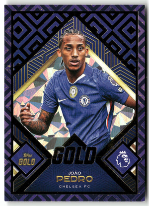 Fußball João Pedro 2024-25 Topps Gold Premier League 2025 Chelsea FC Trading Card Original