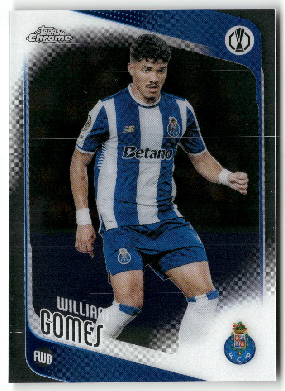 Fußball William Gomes 2025-26 Topps Chrome UEFA Europa League #50 FC Porto Trading Card Original