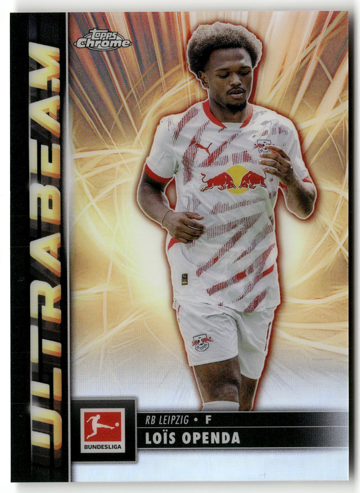 Fußball Loïs Openda 2024-25 Topps Chrome Bundesliga 2025 #UB-4 Ultrabeam RB Leipzig Trading Card Original