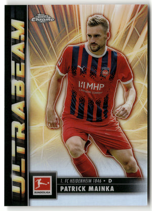 Fußball Patrick Mainka 2024-25 Topps Chrome Bundesliga #UB-15 Ultrabeam 1. FC Heidenheim 1846 Trading Card Original