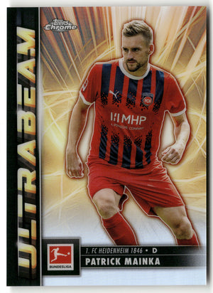Fußball Patrick Mainka 2024-25 Topps Chrome Bundesliga #UB-15 Ultrabeam 1. FC Heidenheim 1846 Trading Card Original