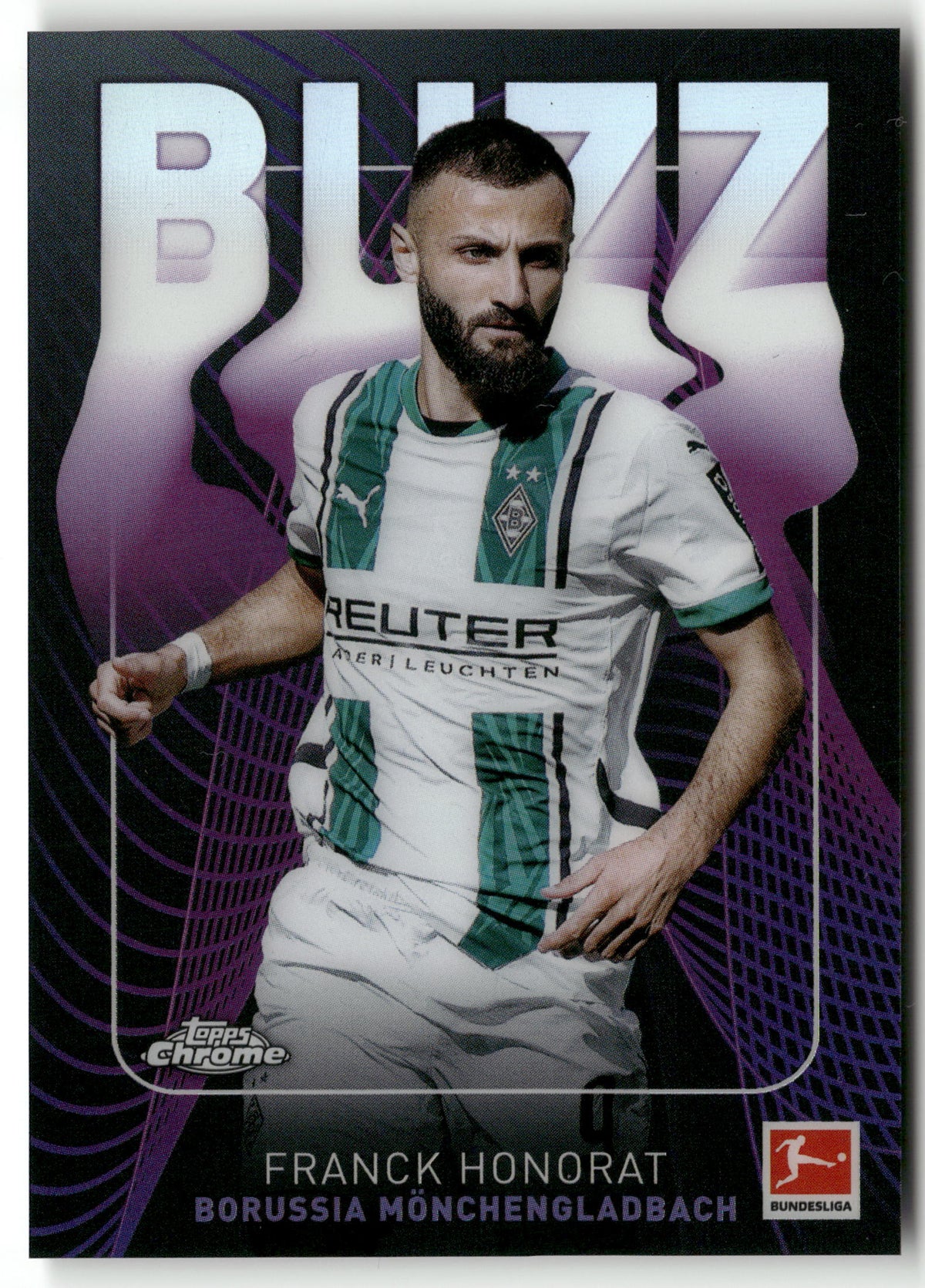 Fußball Franck Honorat 2024-25 Topps Chrome Bundesliga #BU-7 BUZZ Borussia Mönchengladbach Trading Card Original