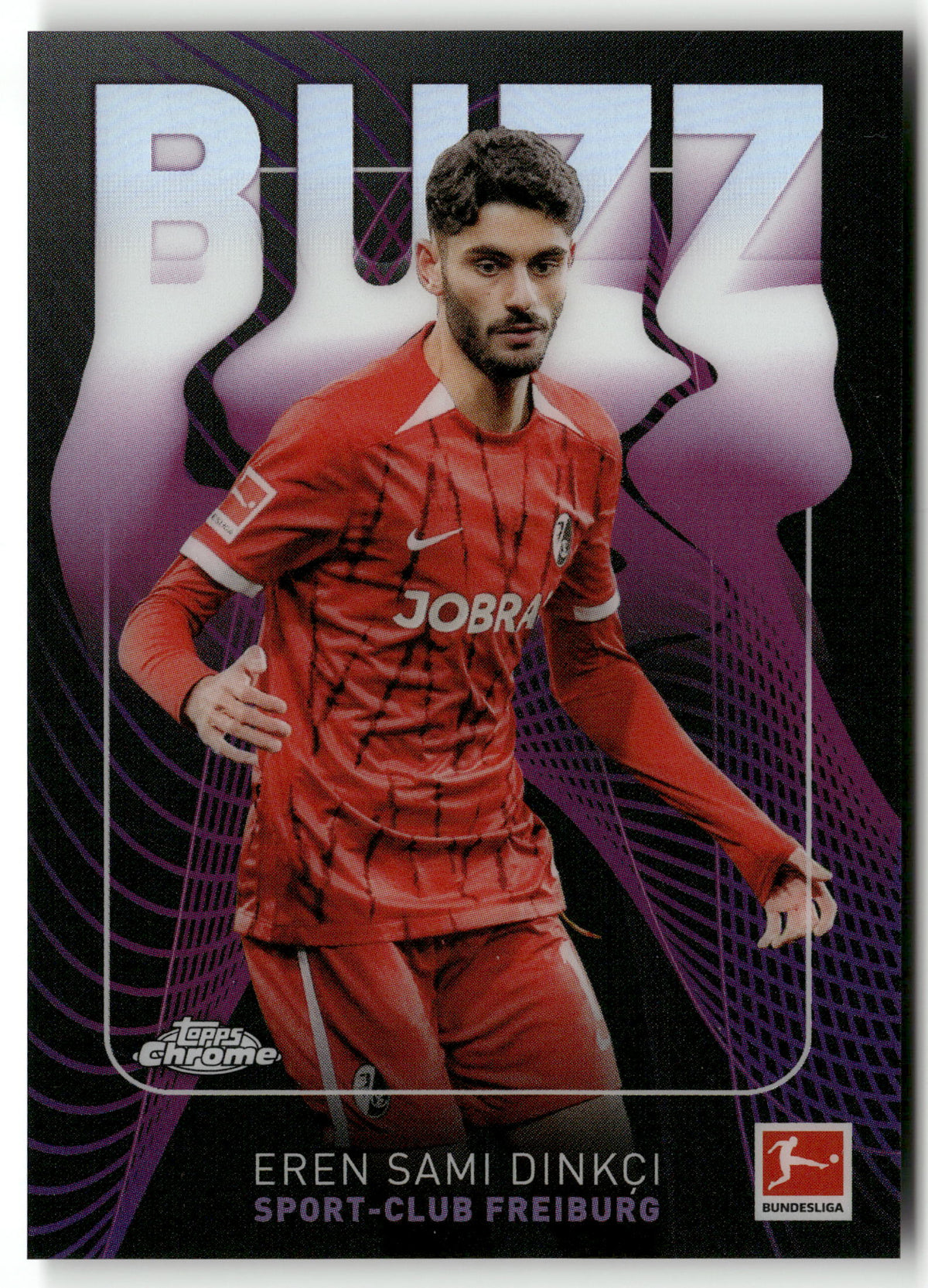 Fußball Eren Sami Dinkçi 2024-25 Topps Chrome Bundesliga #BU-4 BUZZ Sport-Club Freiburg Trading Card Original