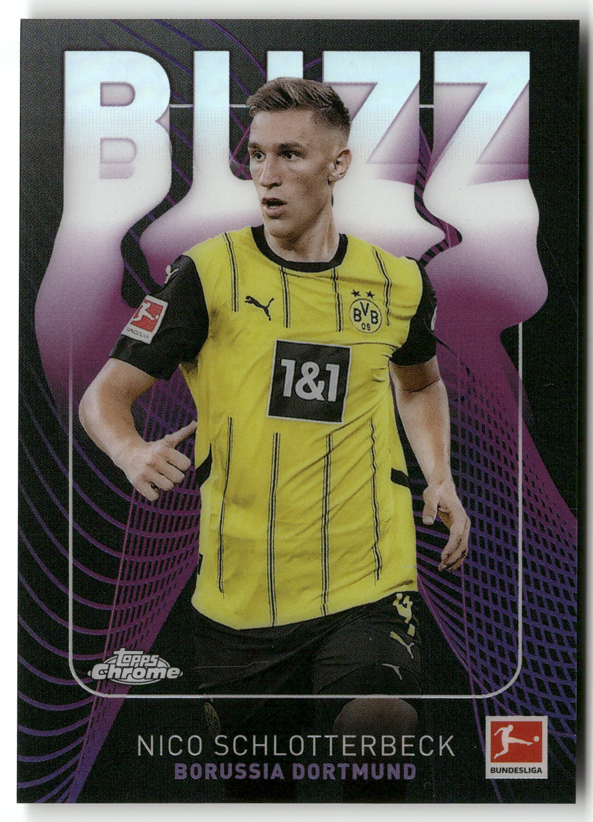 Fußball Nico Schlotterbeck 2024-25 Topps Chrome Bundesliga #BU-9 BUZZ Borussia Dortmund Trading Card Original