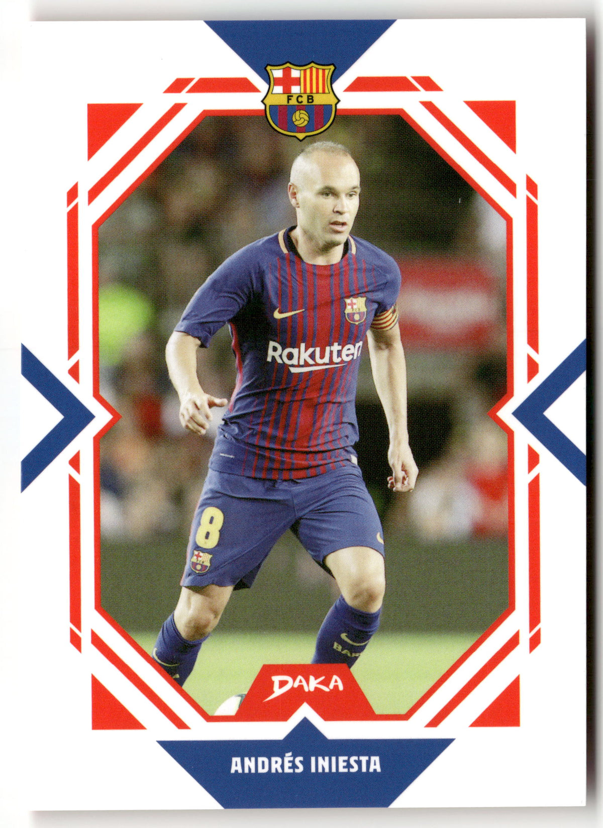 Fußball Andrés Iniesta DAKA FC Barcelona 2025 #FCB-31-A FC Barcelona Trading Card Original