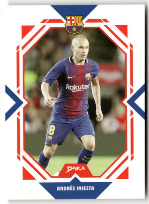 Fußball Andrés Iniesta DAKA FC Barcelona 2025 #FCB-31-A FC Barcelona Trading Card Original