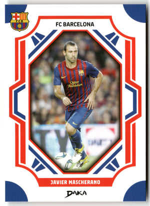 Fußball Javier Mascherano DAKA FC Barcelona 2025 #FCB-26-B FC Barcelona Trading Card Original