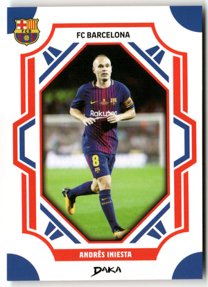 Fußball Andrés Iniesta DAKA FC Barcelona 2025 #FCB-31-B FC Barcelona Trading Card Original