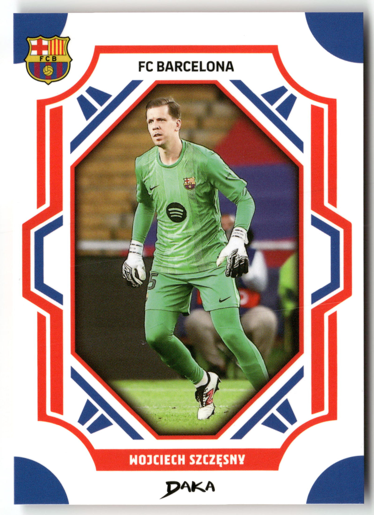 Fußball Wojciech Szczęsny DAKA FC Barcelona 2025 #FCB-22-B FC Barcelona Trading Card Original