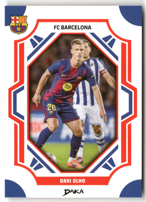 Fußball Dani Olmo DAKA FC Barcelona 2025 #FCB-9-B FC Barcelona Trading Card Original