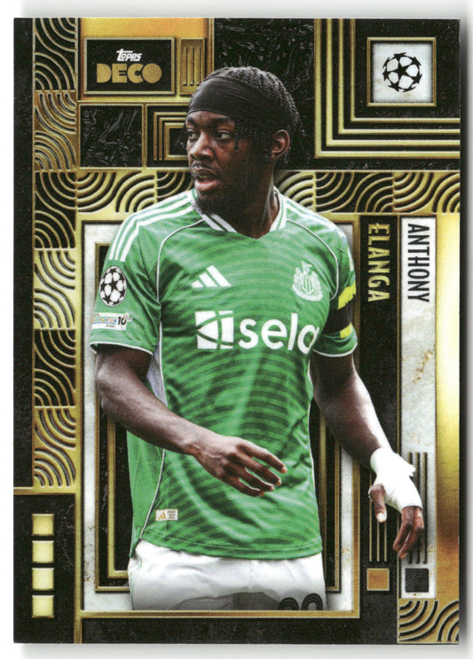Fußball Anthony Elanga 2024-25 Topps Deco UEFA Champions League Current Stars Newcastle United Trading Card Original