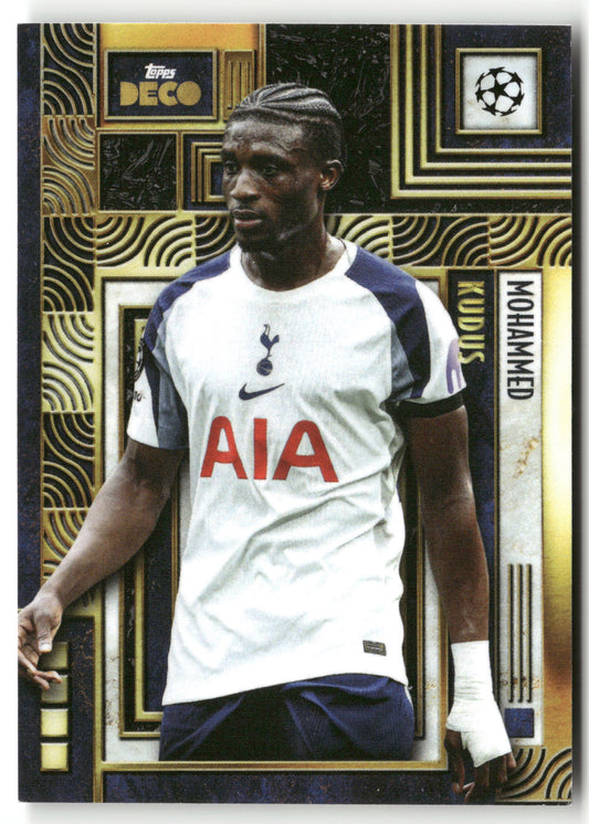 Fußball Mohammed Kudus Topps Deco UEFA Champions League 2024-25 Current Stars Tottenham Hotspur Trading Card Original