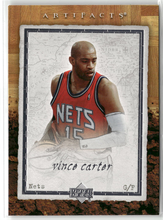 Basketball NBA Vince Carter 2007-08 NBA Artifacts #58 New Jersey Nets Trading Card Original