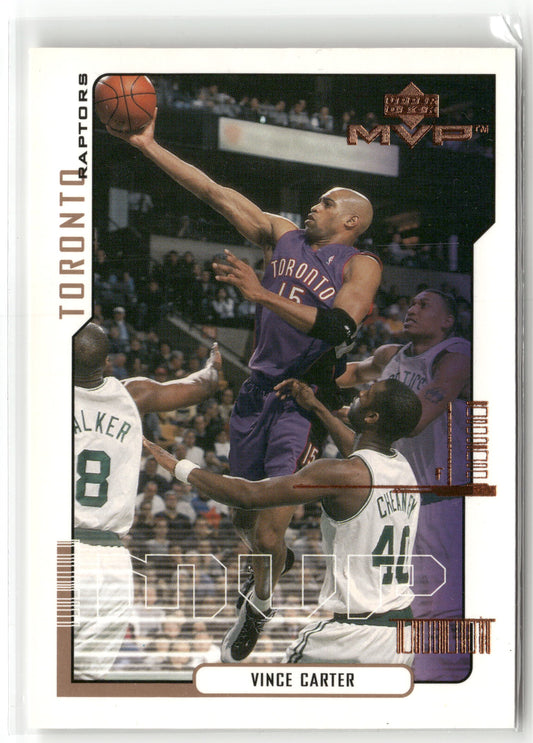 Basketball NBA Vince Carter Upper Deck MVP 2000-01 #169 Toronto Raptors Trading Card Original
