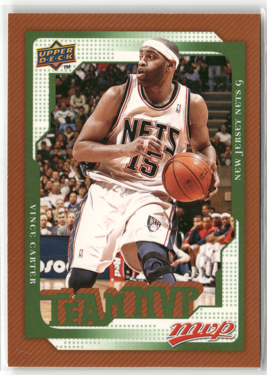 Basketball NBA Vince Carter 2008-09 NBA MVP #188 New Jersey Nets Trading Card Original