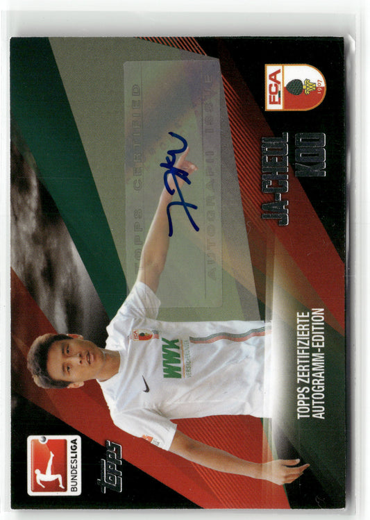 Fußball Ja-Cheol Koo 2015-16 Topps Bundesliga Auto 024/150 FC Augsburg Trading Card Original