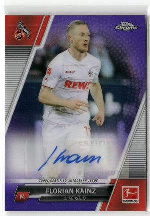 Fußball Florian Kainz 2021-22 Topps Chrome Bundesliga #BCA-FKA Purple Auto /199 1. FC Köln Trading Card Original