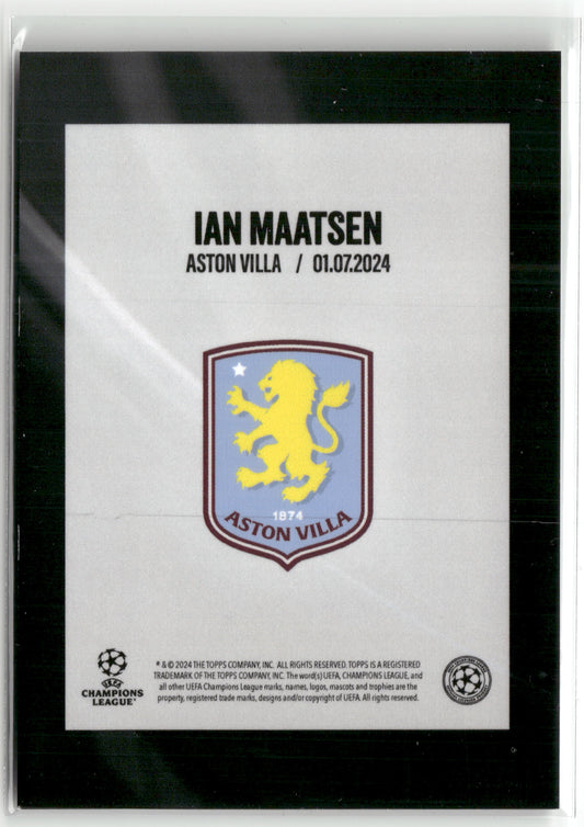 Fußball Ian Maatsen Topps UCC Summer Signings 2024-25 Green Auto /99 Aston Villa Trading Card Original