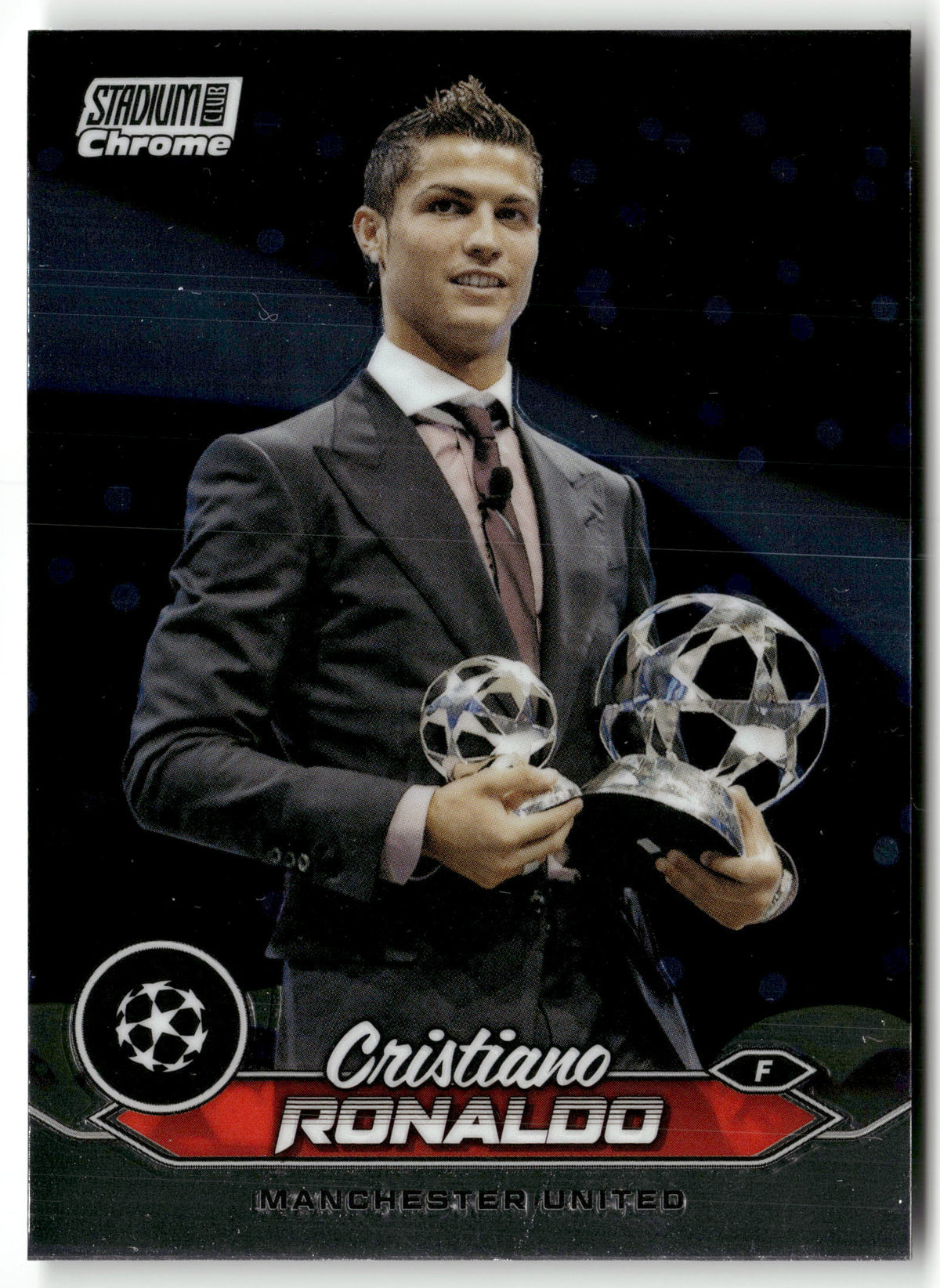 Fußball Cristiano Ronaldo Stadium Club Chrome UEFA Champions League 2024-25 #7 Manchester United Trading Card Original