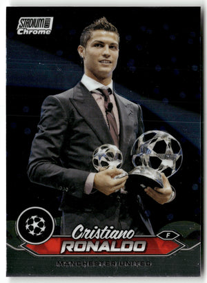 Fußball Cristiano Ronaldo Stadium Club Chrome UEFA Champions League 2024-25 #7 Manchester United Trading Card Original