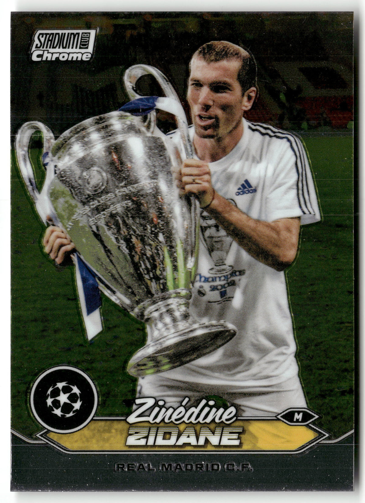 Fußball Zinédine Zidane 2024 Topps Stadium Club Chrome UEFA Champions League #5 Real Madrid C.F. Trading Card Original