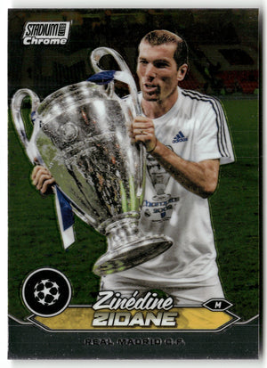 Fußball Zinédine Zidane 2024 Topps Stadium Club Chrome UEFA Champions League #5 Real Madrid C.F. Trading Card Original