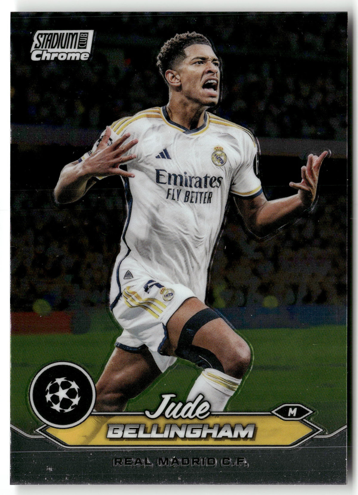Fußball Jude Bellingham 2024 Topps Stadium Club Chrome UEFA Champions League #55 Real Madrid C.F. Trading Card Original