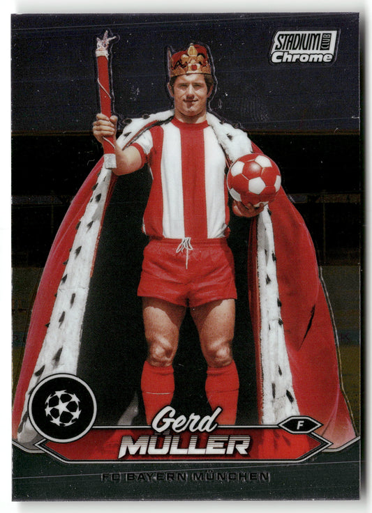 Fußball Gerd Müller 2024 Topps Stadium Club Chrome UEFA Champions League #99 FC Bayern München Trading Card Original
