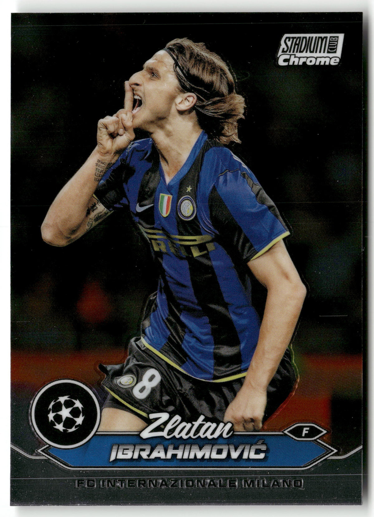 Fußball Zlatan Ibrahimović Stadium Club Chrome UEFA Champions League 2024 #88 FC Internazionale Milano Trading Card Original