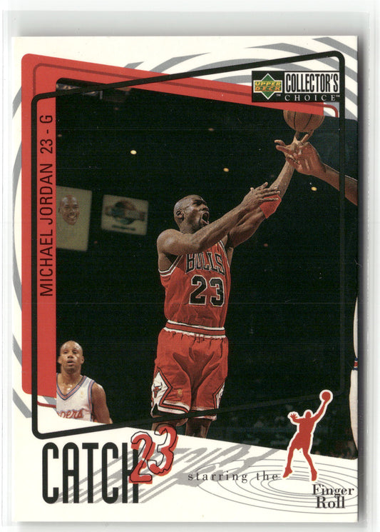Basketball NBA Michael Jordan Upper Deck Collector's Choice 1997-98 #187 Catch 23 Chicago Bulls Trading Card Original