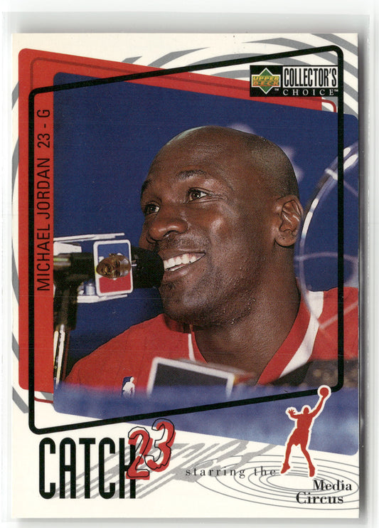 Basketball NBA Michael Jordan Upper Deck Collector's Choice 1997-98 #191 Catch 23 Chicago Bulls Trading Card Original