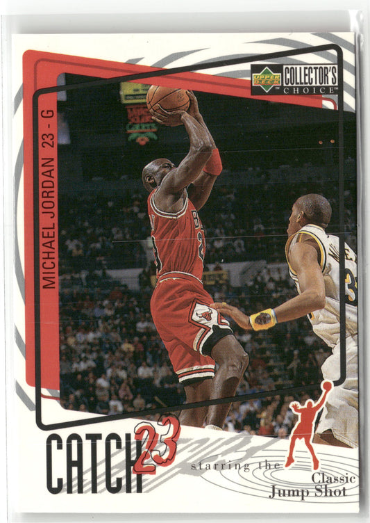 Basketball NBA Michael Jordan Upper Deck Collector's Choice 1997-98 #192 Catch 23 Chicago Bulls Trading Card Original